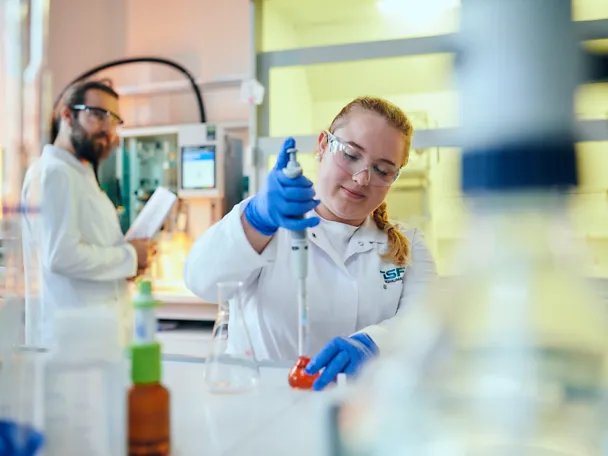 Forschung im Labor der ISF